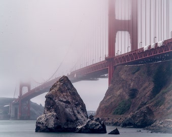 California Golden Gate Bridge San Francisco California Fine Art Bay Area Art Print Canvas Wall Art Home Decor Landmark Iconic Coastline