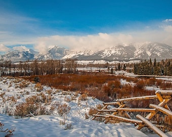 Grand Teton NP  I  Rail Fence  I  Wyoming Fine Art  I