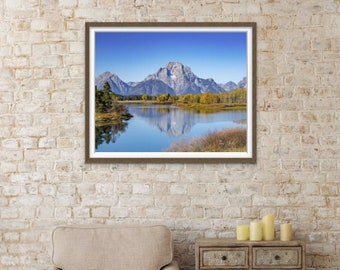 Oxbow Bend in the Fall | Grand Teton National Park | Mount Moran | Wyoming | Fall Colors | National Park | 11" x 14"