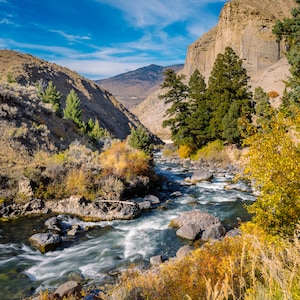 Smooth Water Yellowstone National Park Landscape Wyoming Fine Art Print Wall Art Home Decor Canvas River Living Room Bedroom