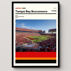 Tampa Bay Buccaneers Poster Print |  Raymond James Stadium Poster | NFL Stadium Print | Football Dorm Print | Sports Art | Football Gift