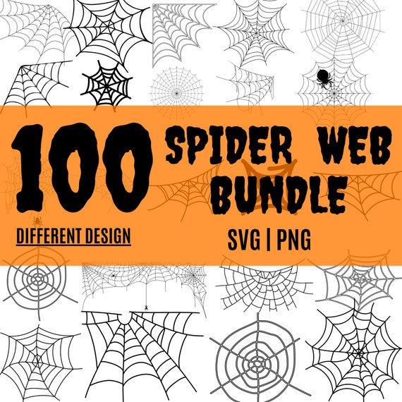 100 Spider Web Svg Bundle Cobweb Svg Spider Svg Halloween - Etsy