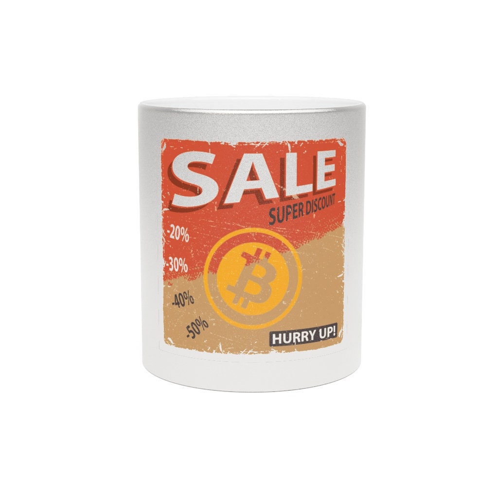 Bitcoin Metallic Mug | Silvergold , Pour Se Détendre, Les Matins et Toutes Occasions
