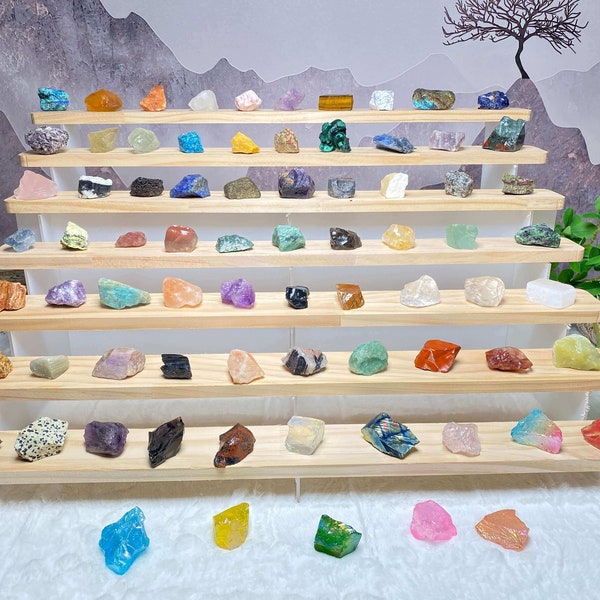 Ensemble cadeau de cristaux bruts en gros, 70 variétés, pierres d'aromathérapie, parfaits pour aligner les sept chakras, collection unique de guérison spirituelle