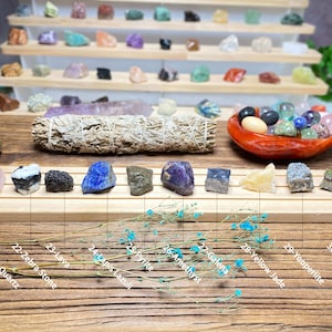 Wholesale Raw Crystals n21-Rose Quartz\n22-Zebra Stone\n23-Lava\n24-Lapis Lazuli\n25-Pyrite\n26-Amethyst\n27-Galena\n28-Yellow Jade\n29-Yooperlite\n30-Dragon Blood