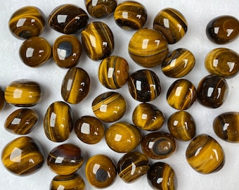 Tiger's Eye Tumbled Stone Leo and Taurus Birthstone, Tiger's Eye