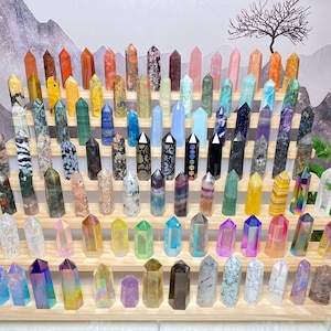 Crystal tower Wholesale nutural healing 100 kinds No.71-100