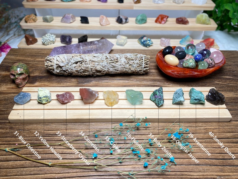 Wholesale Raw Crystals Gift Set, 70 Varieties, Aromatherapy Stones, Perfect for Aligning Seven Chakras, Unique Spiritual Healing Collection zdjęcie 7