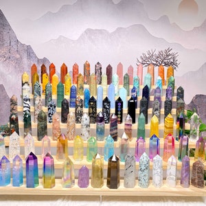 Crystal tower Wholesale nutural healing 100 kinds No.71-100