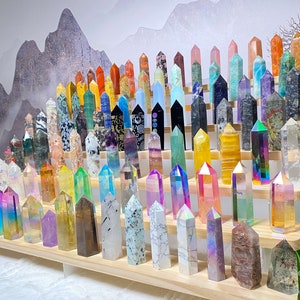 Crystal tower Wholesale nutural healing 100 kinds No.71-100