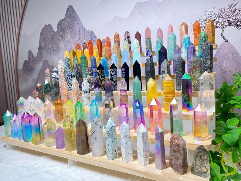 Crystal tower Wholesale nutural healing 100 kinds No.71-100