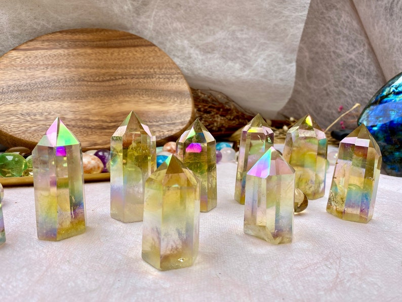 Citrine Tower:Natural Aura Crystal Tower A Gift of Sunshine for Love, Joy, & Prosperity Ideal for Every OccasionA gift for mom image 2