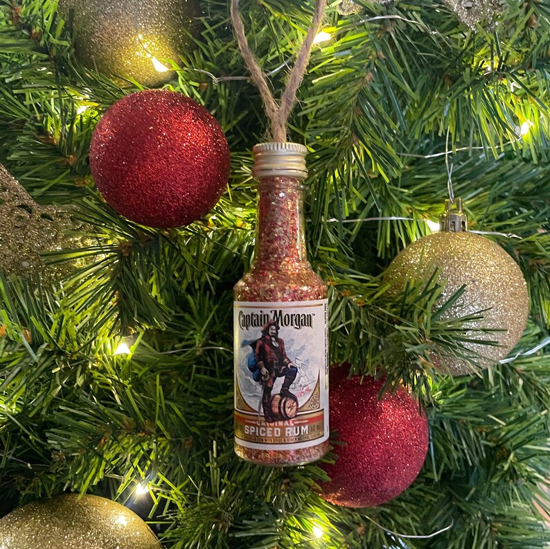 Captain Rum Liquor Christmas Ornament Etsy