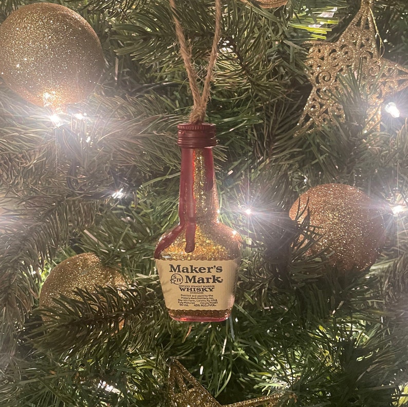 Whiskey Christmas Ornaments 