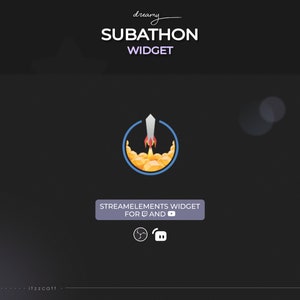 Widget Objectifs du Subathon Dégradé brillant minimal Rêveur image 7