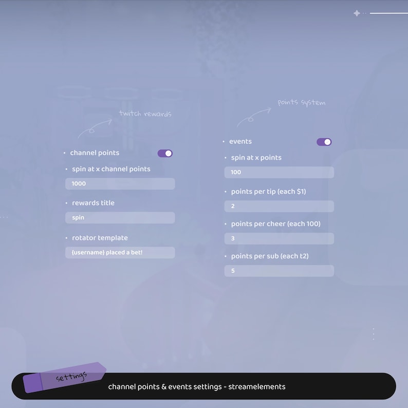 Slots Widget | Events & Channel Points System | Compact Glowy - Neo - Etsy