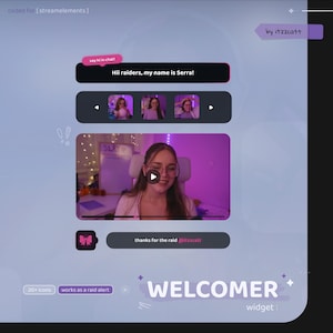 Widget di benvenuto / Avviso evento raid a comparsa / Luminoso compatto - Neo