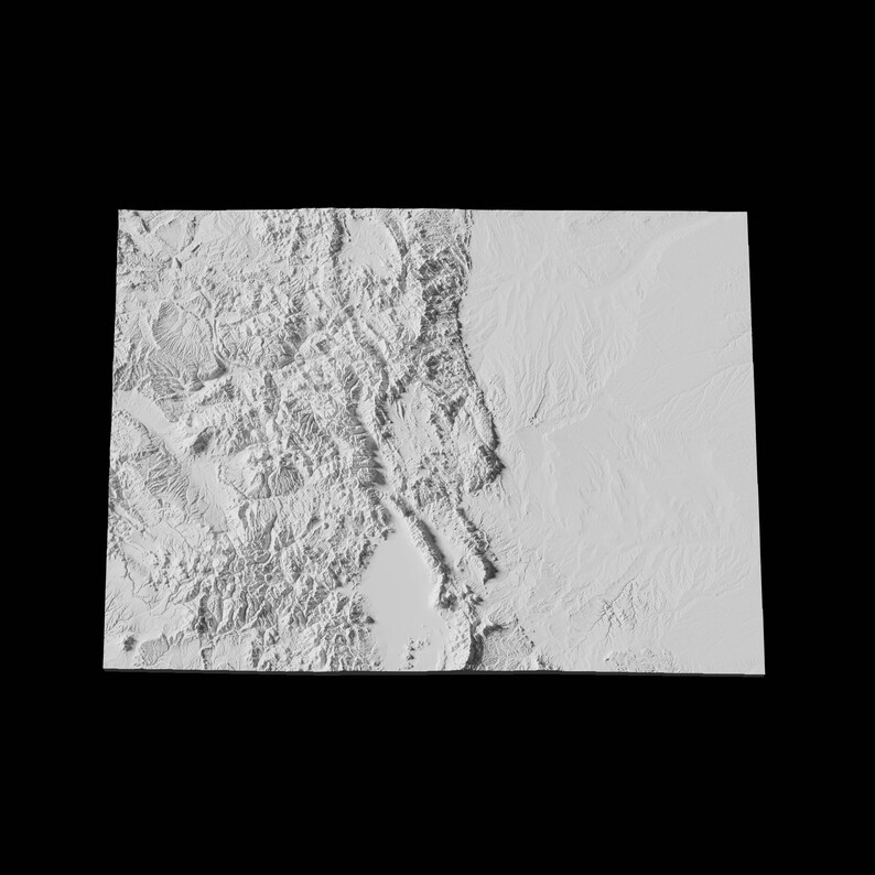 State of Colorado Topographic Map 3D Model File | Stl File for CNC ...