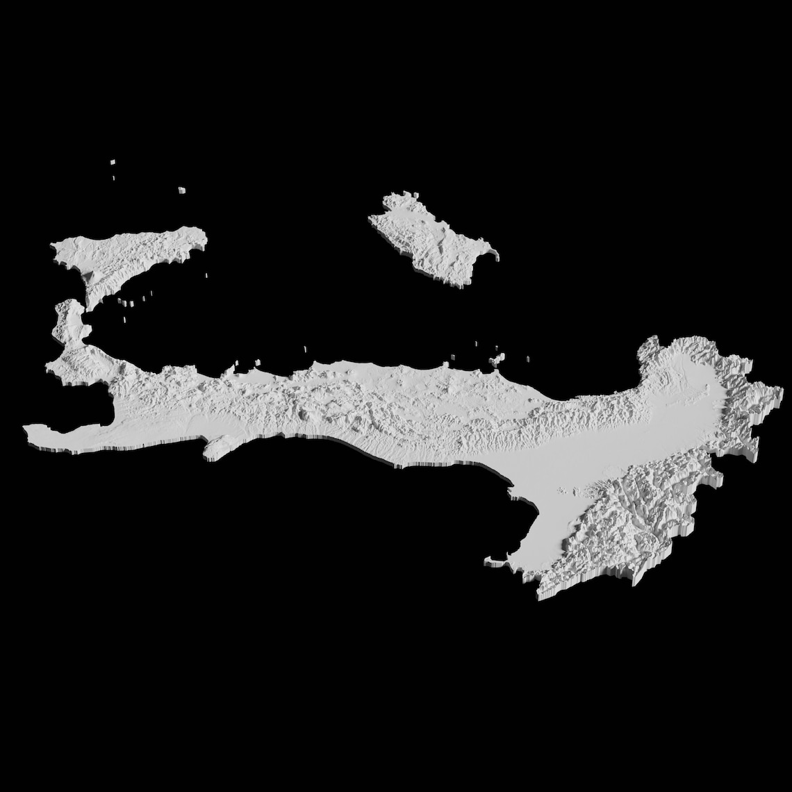 Italy Topographic Map 3D Model File | Stl File for CNC Milling and 3D ...