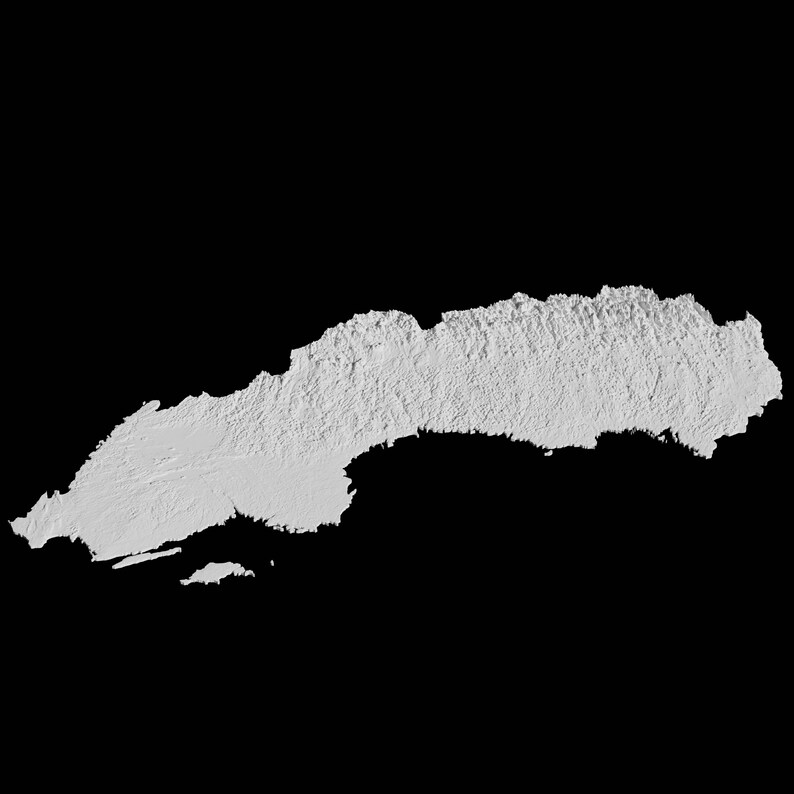 Sweden Topographic Map 3D Model File | Stl File for CNC Milling and 3D ...