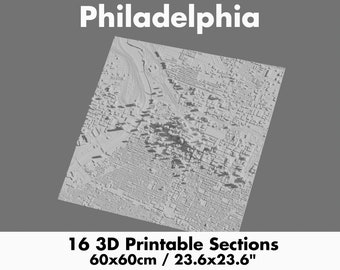 Philadelphia 3D Printing stl file | 3D Printable city model of Philadelphia