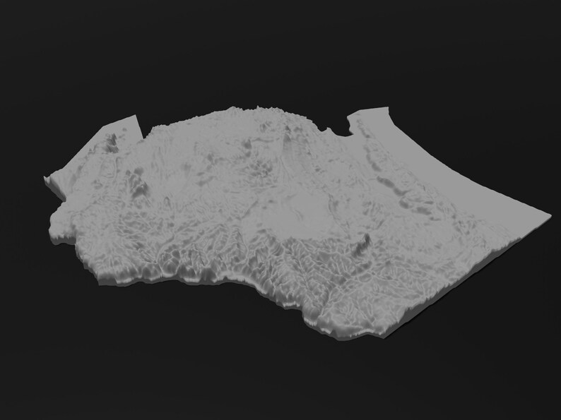 Wisconsin State Topographic Map 3D Model Stl for CNC Carving Etsy