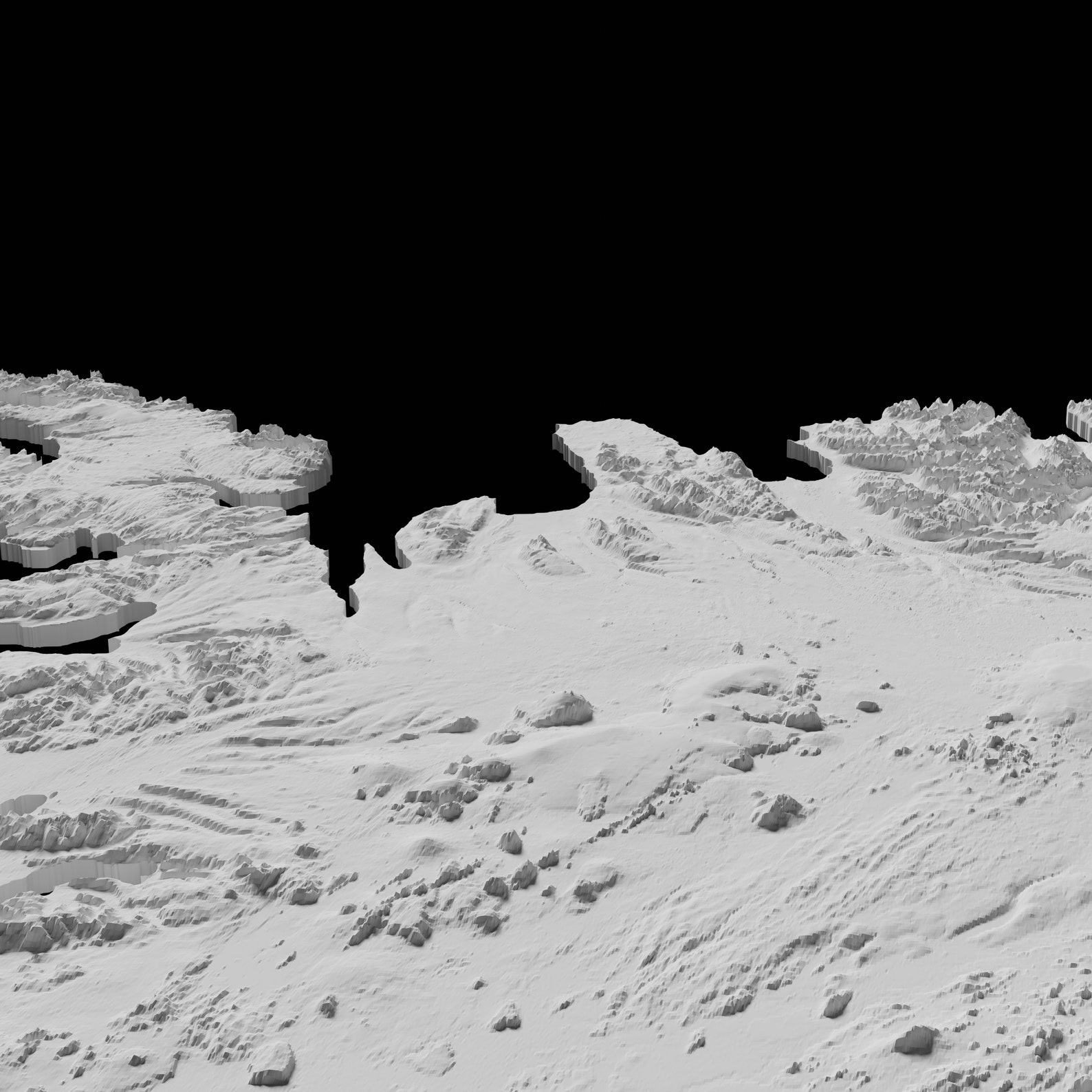Iceland Topographic Map 3D Model File | Stl File for CNC Milling and 3D ...