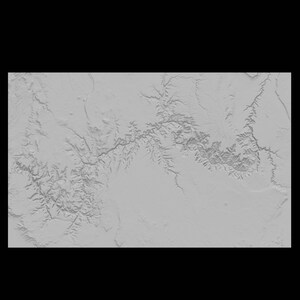 Grand Canyon Topographic Map | 3D Model Stl for CNC and 3D Printing - Etsy