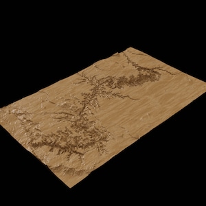 Grand Canyon Topographic Map | 3D Model Stl for CNC and 3D Printing - Etsy