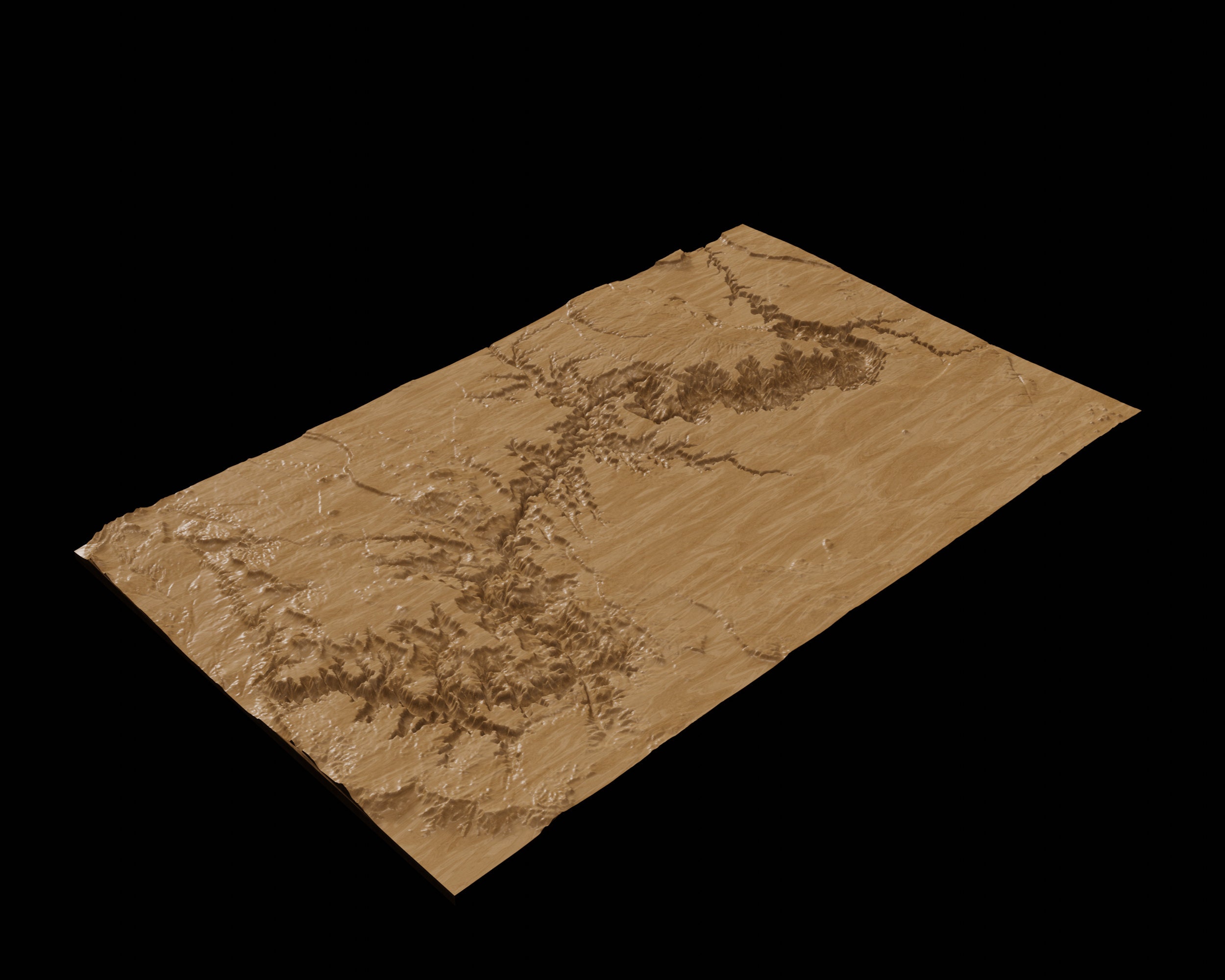 Grand Canyon Topographic Map | 3D Model Stl for CNC and 3D Printing - Etsy