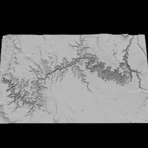 Grand Canyon Topographic Map | 3D Model Stl for CNC and 3D Printing - Etsy