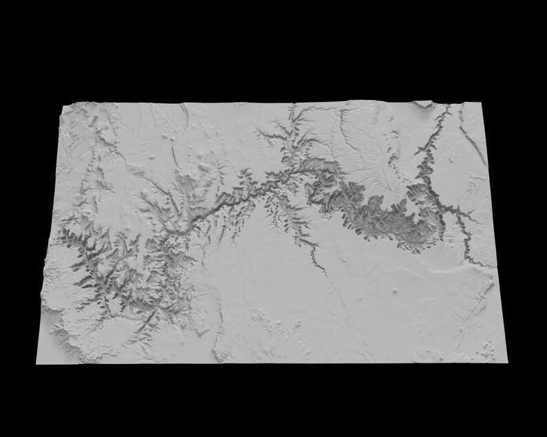 Grand Canyon Topographic Map | 3D Model Stl for CNC and 3D Printing - Etsy
