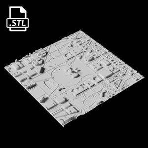 Fichier d’impression 3D de la ville de Washington DC | Fichier Stl pour l'impression 3D | Carte 3D de Washington DC, États-Unis