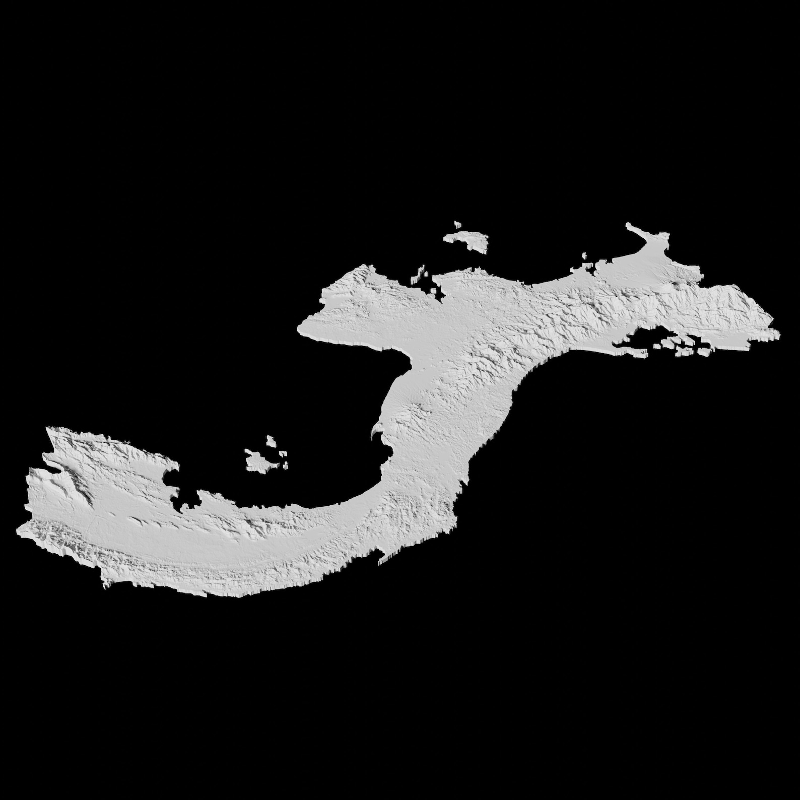 Panama Topographic Map 3D Model File | Stl File for CNC Milling and 3D ...