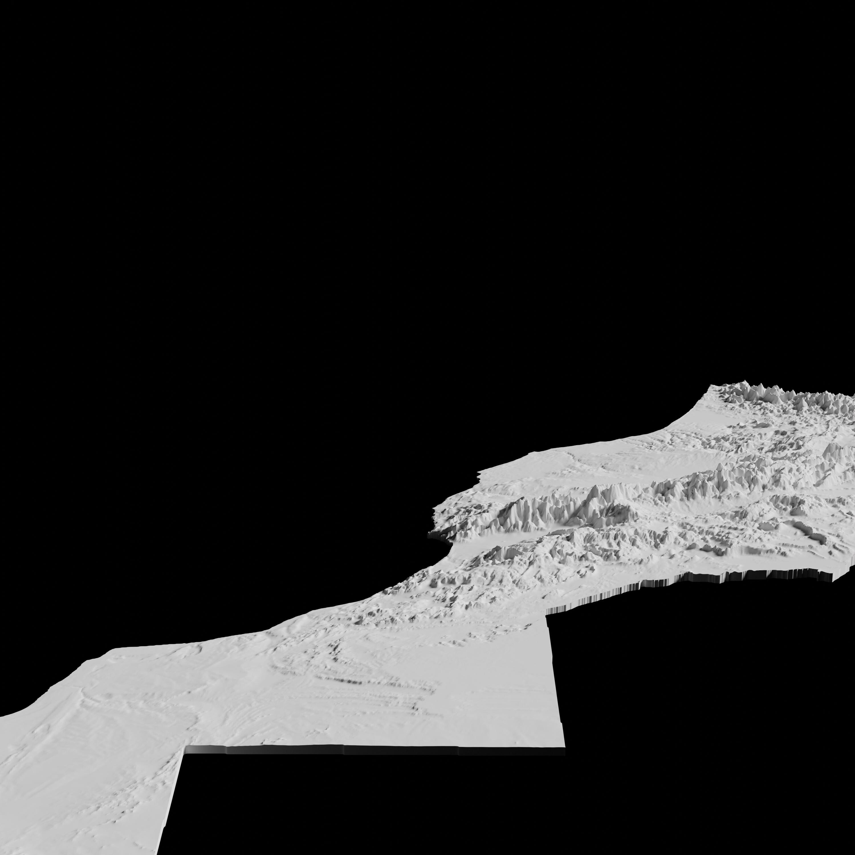 Morocco Topographic Map 3D Model File | Stl File for CNC Milling and 3D ...