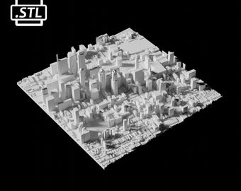 フィラデルフィア市 3D プリント ファイル | 3D プリント用の STL ファイル |アメリカ合衆国フィラデルフィアの 3D マップ