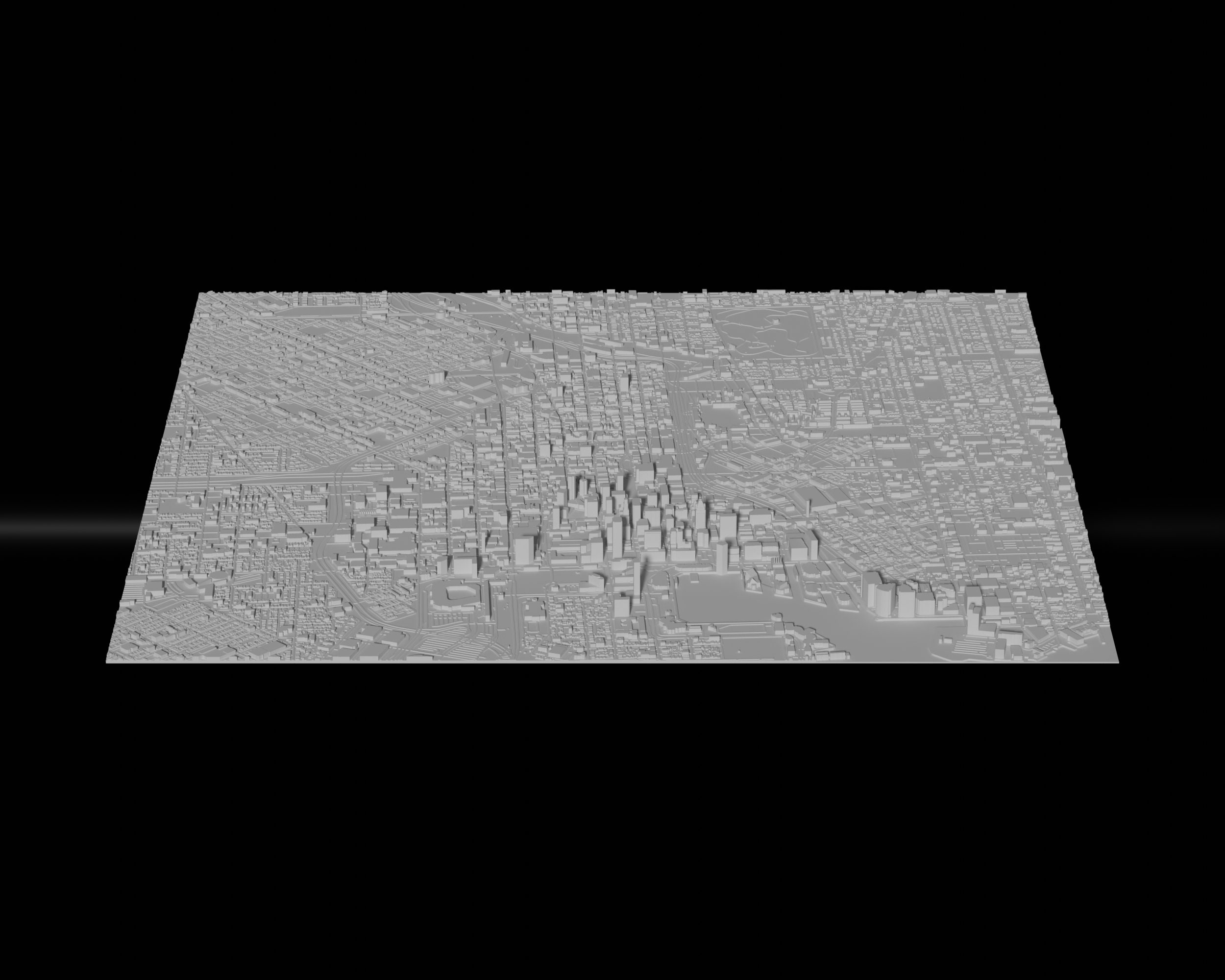 Baltimore 3D Printing Stl File 3D Printable City Model of Baltimore - Etsy