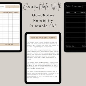 ADHD Daily Planner | Pomodoro Planner | Time Management | Student Daily ...