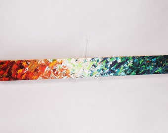 Colors of the Seasons Oil Painted Wall Hanging