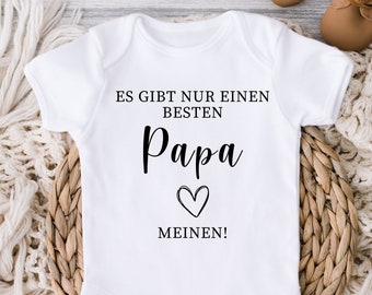 Baby bodysuit gepersonaliseerd voor papa, beste papa cadeau bodysuit met naam, papa cadeau gepersonaliseerd, romper als cadeau-idee voor papa