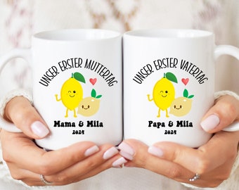 Personalisierte Tasse zum Muttertag oder Vatertag mit Namen, Geschenk für Mama und Papa, Muttertagsgeschenk, Vatertagsgeschenk von Baby