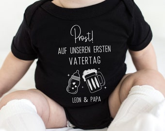 Personalisierter Babybody für den ersten Vatertag, Baby Papa Geschenk, Vater Sohn Geschenkidee, Strampler für neuen Papa, Vatertagsgeschenk