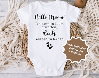 Babybody für werdende Mutter, Geschenk Schwangere, Geschenk zur Babyparty, Baby 2024 Strampler, Geschenk Geburt, Geschenk Schwangerschaft