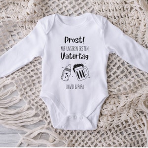 Personalisierter Babybody für den ersten Vatertag, Baby Papa Geschenk, Vater Sohn Geschenkidee, Strampler für neuen Papa, Vatertagsgeschenk Bild 2