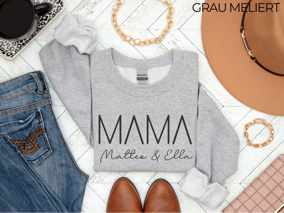 Mama Sweatshirt Personalized With Child's Name, Gift Mom Birth