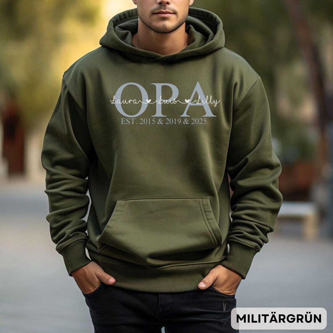 Personalisiertes Sweatshirt 'Dieser Opa Gehört Zu 1 Enkel' - Opa Pullover Mit Namen