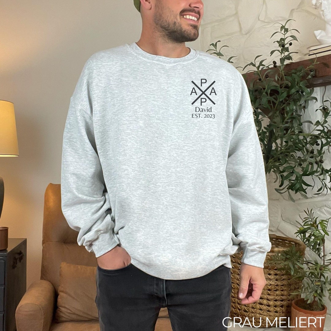 Dad Sweatshirt Personalized With Child's Name, Gift Dad Birth, Birthday