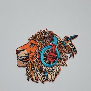 Casque d'écoute Lion Gamer Écusson à repasser