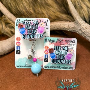 Ask About our Burritos Badge Reel Topper ID Tag Holder | Interchangeable | Retractable  | Hospital Staff | RN | Nurse | OBGYN | L&D | Nicu