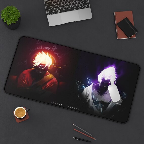 Naruto Shippuden Mouse Pad Naruto Uzumaki Desk Mat Sasuke Etsy